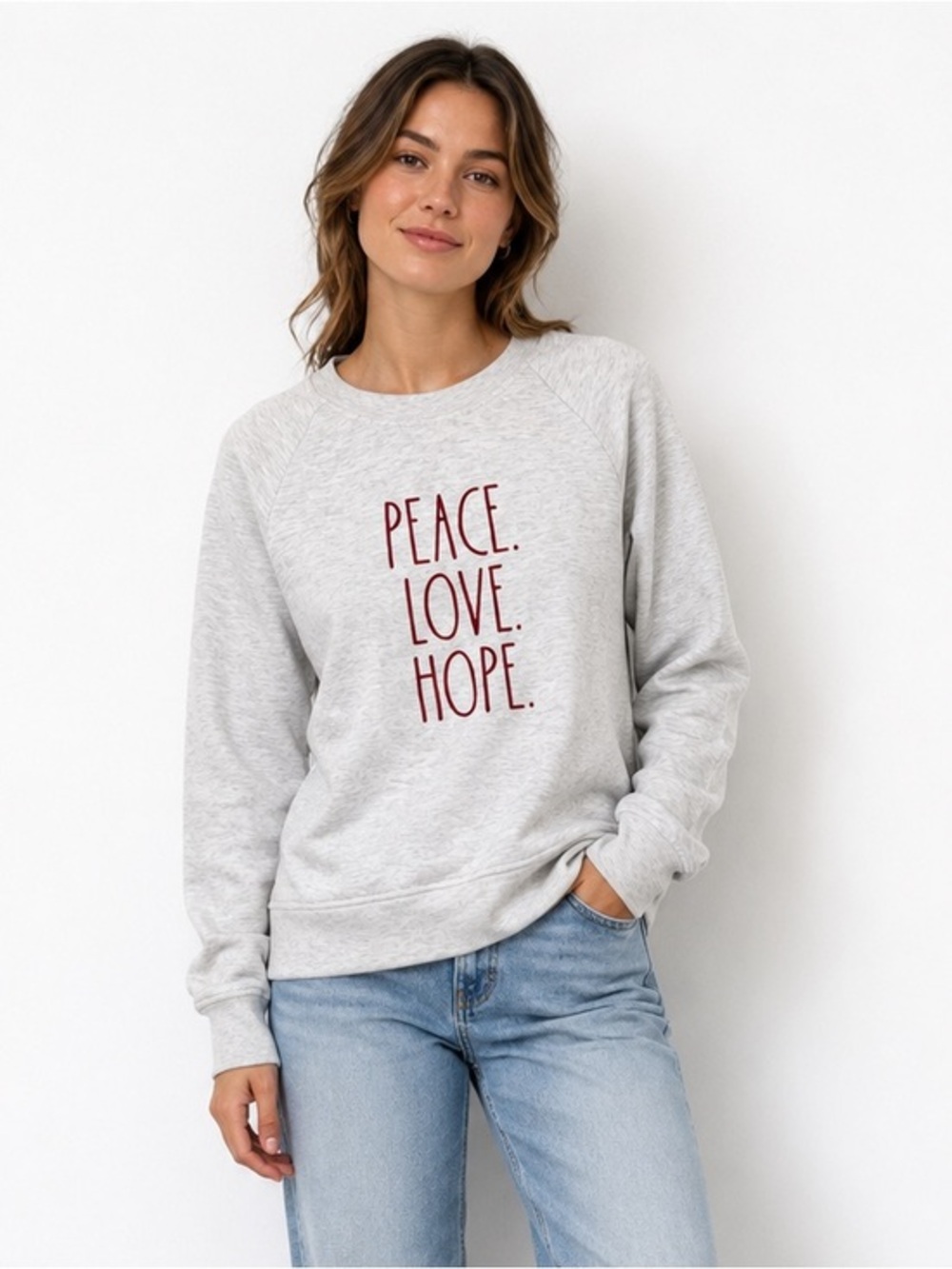 Rae Dunn Peace Love Hope Sweatshirt